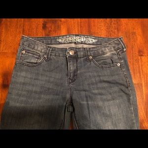 Express Jeans - Express Jean Leggings - Size 8 Medium Wash Express Jeans - Express Jean Leggings - Size 8 Medium Wash